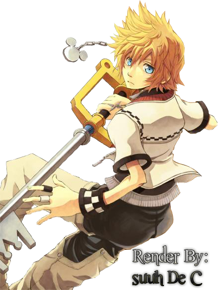 Roxas Render by oldyellowdays on DeviantArt