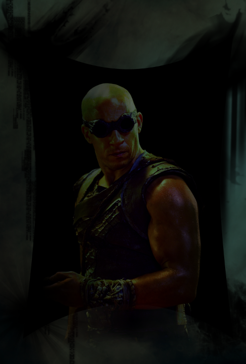 riddick dark blue spatter