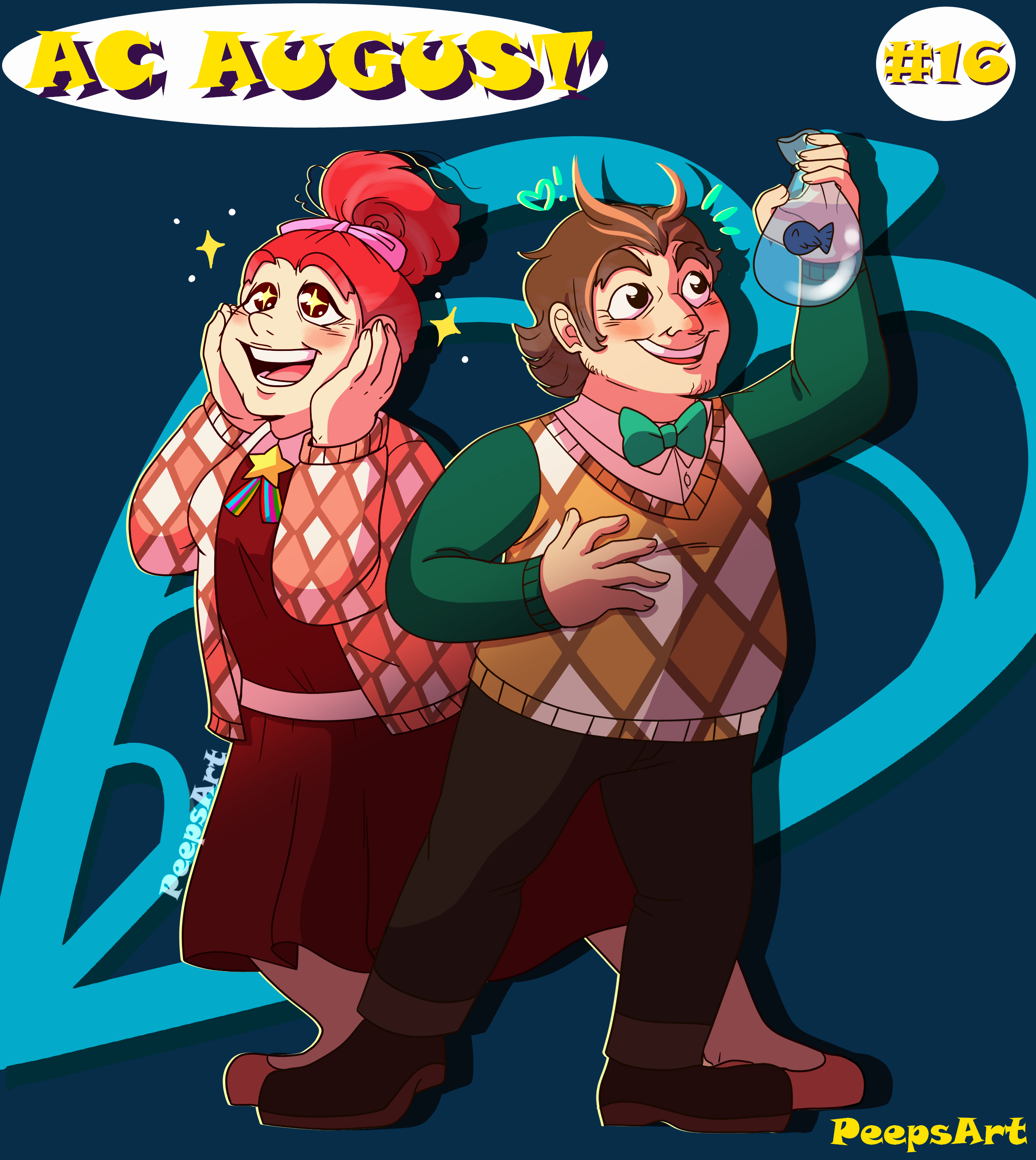 Animal Crossing August #16 - Blathers and Celeste by PeepsandTubz on DeviantArt Animal Crossing August #16 - Blathers and Celeste by PeepsandTubz on DeviantArt