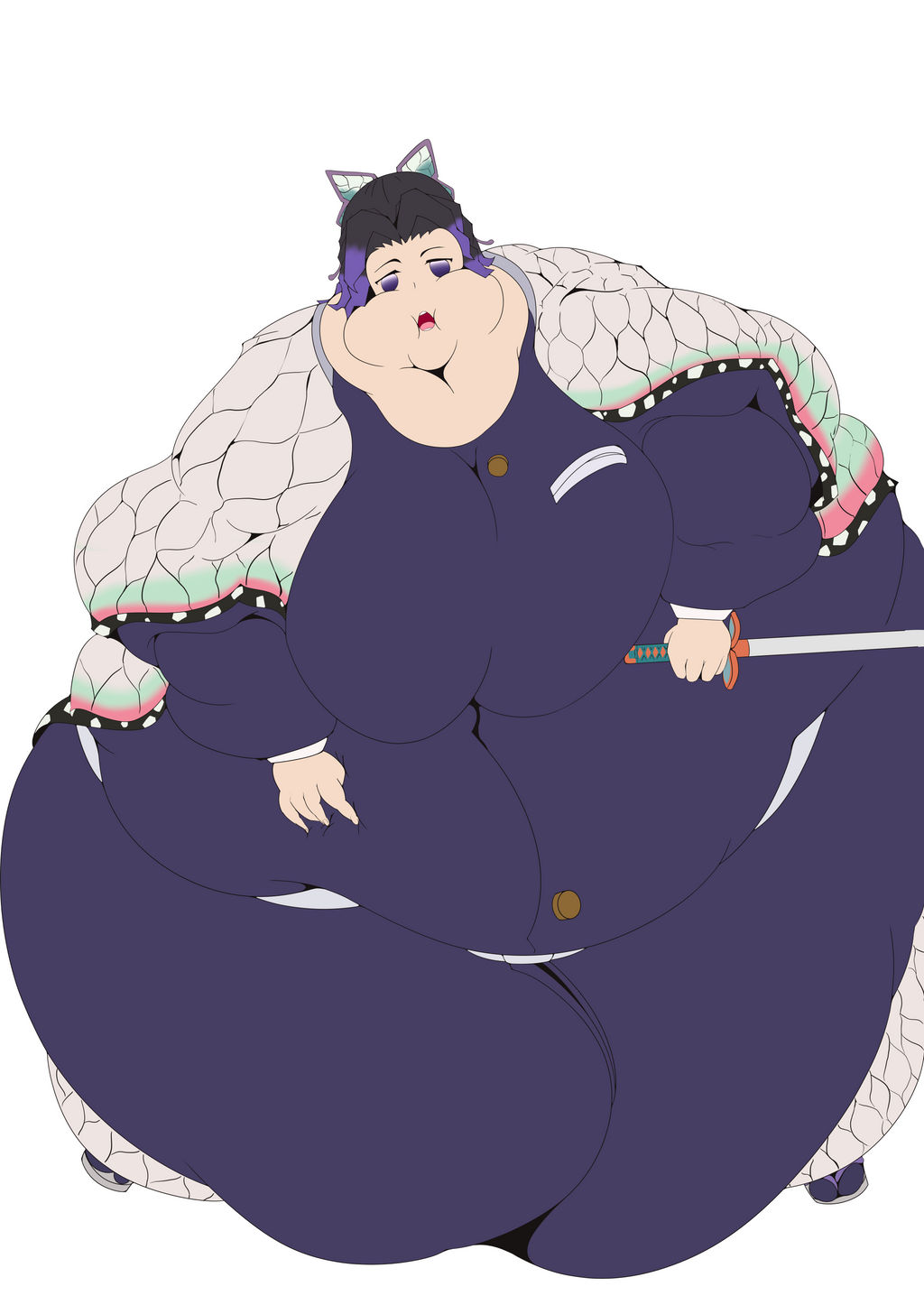 Fat Shinobu Kocho by teen0000 on DeviantArt