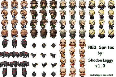 RE3 + Monster Sprites v1.0