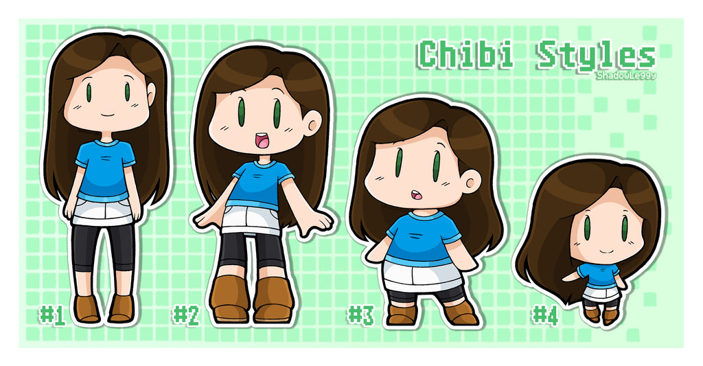 Chibi poses reference (chibi base set #6) by Nukababe on DeviantArt