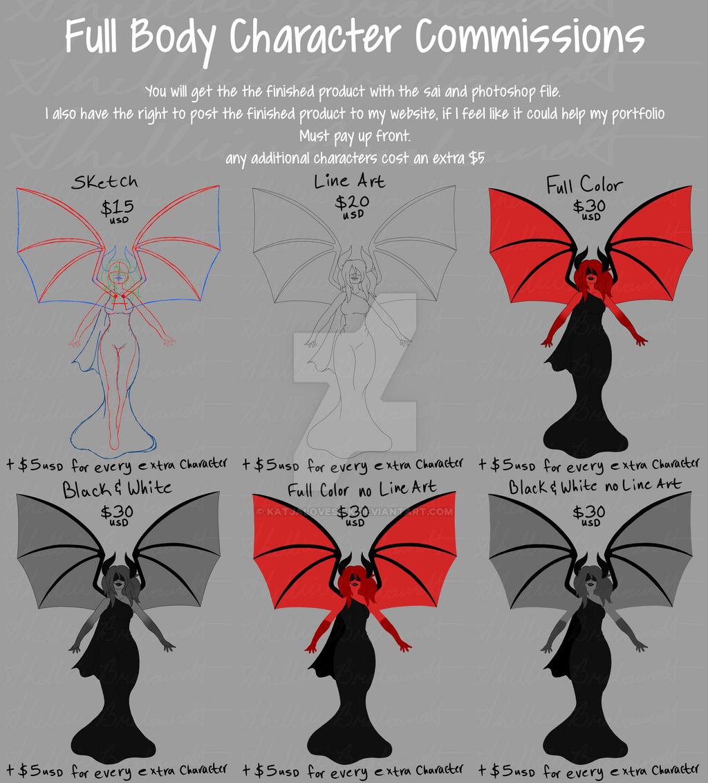 Full body Commission sheet by KatjaLovesick on DeviantArt