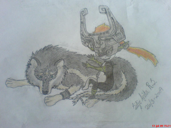 Wolf Link and Midna