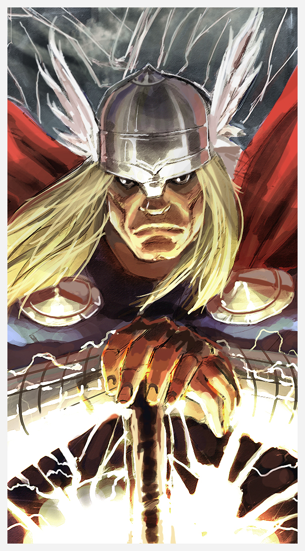 Thor sketch Color