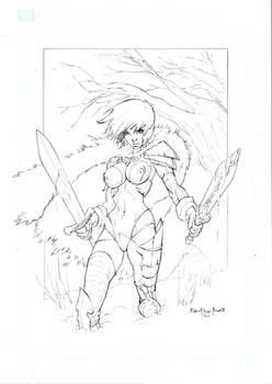 Tyra Warrior Lady commission