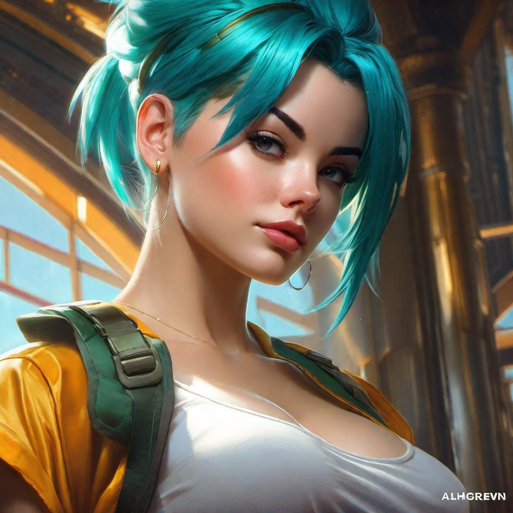 ArtStation - FanArt, Bulma & Son Goku