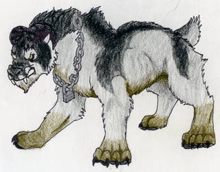 Nuzh di-Gahl the Warg-hai (Quadraped Form)