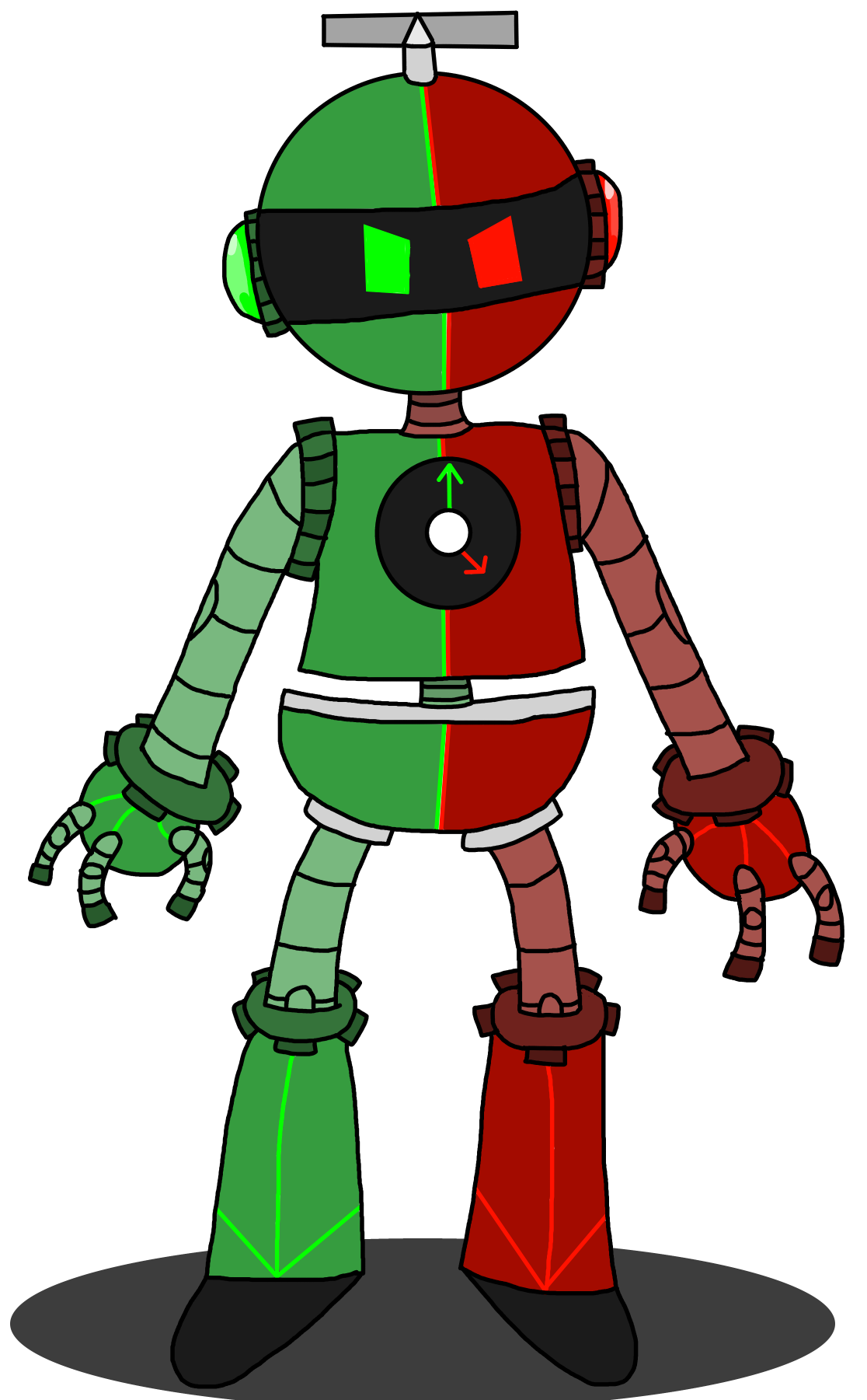 Clock Man - Fully Charged Fan Design by LonelyRollingGal on DeviantArt