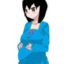 me pregnant with Tomomi wearing a pj