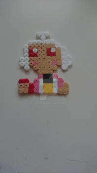 shu kurenai in hama beads