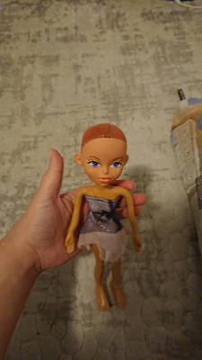 front of the doll and lost the hair