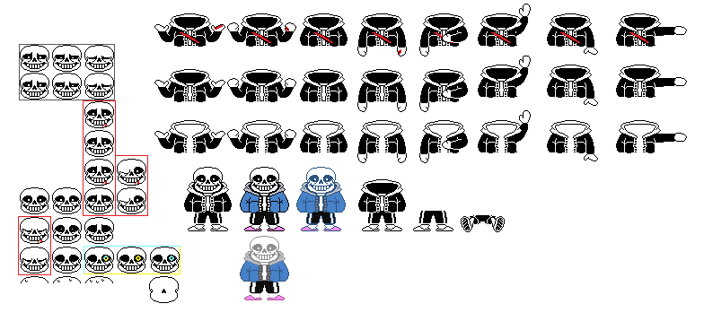 Undertale Sans ReSprite Sheet by Sami32e on DeviantArt