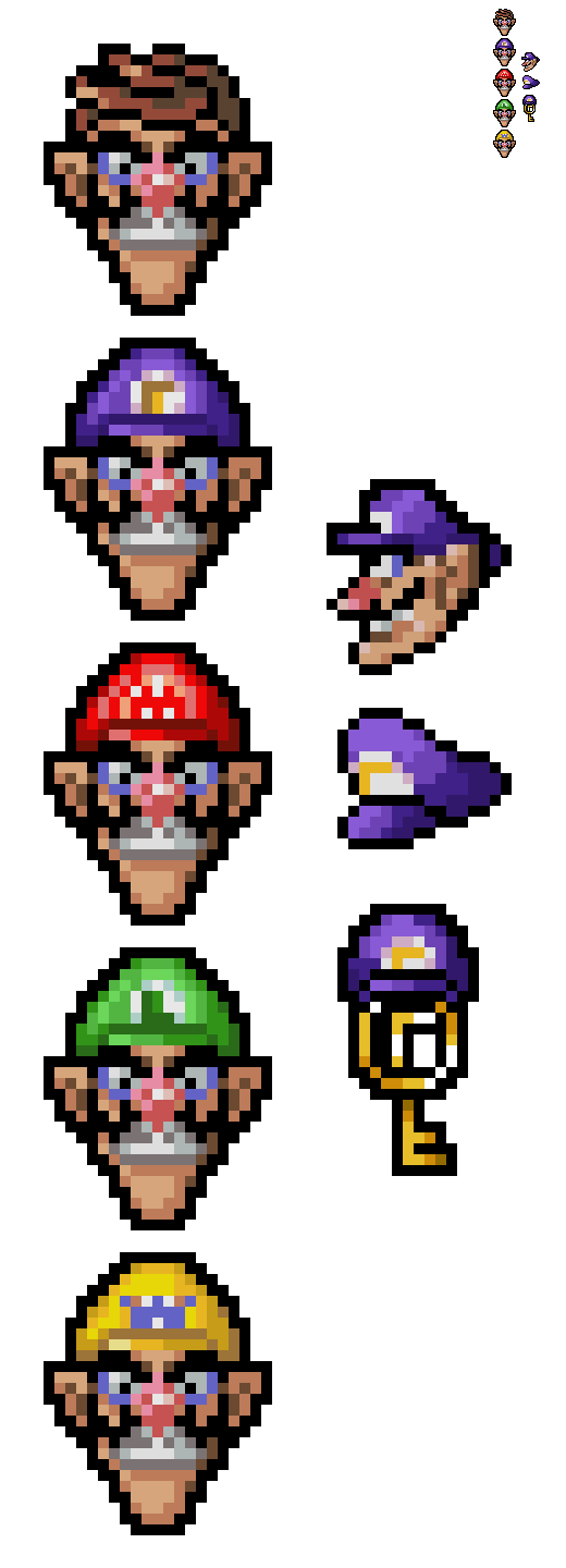 Waluigi in SM64DS Style's UI by g-norm-us on DeviantArt