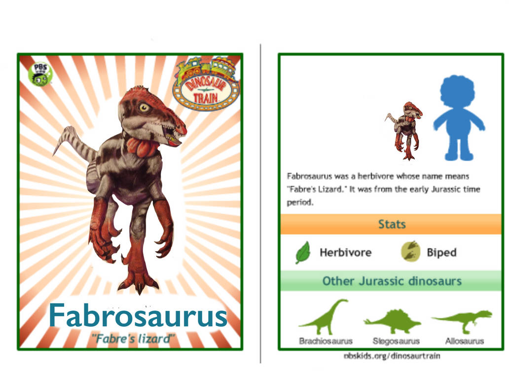 Dinosaur Train Fabrosaurus card by Vespisaurus on DeviantArt