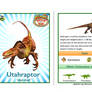 Dinosaur Train Utahraptor card