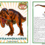 Dinosaur Train Tyrannosaurus rex card (revised!)