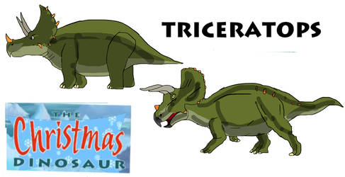The Christmas Dinosaur Triceratops