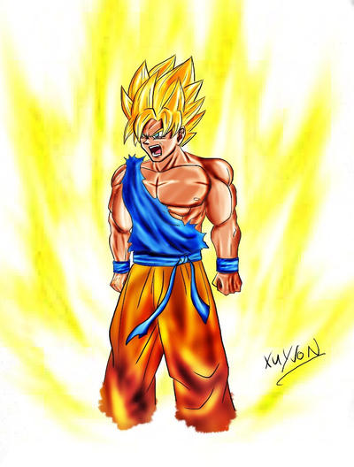 1 Sayan First Time Sayan by YvonXu on DeviantArt