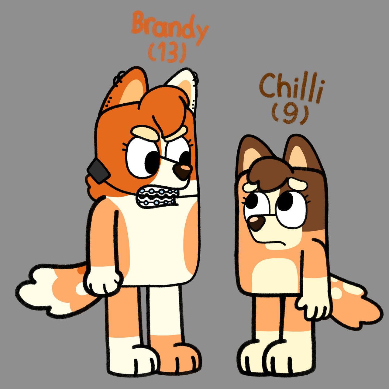 Bluey Fanart Brandy And Chilli In The 80s By TheMoonlightCookieFa On bluey-fanart-brandy-and-chilli-in-the-80s-by-themoonlightcookiefa-on