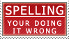 Spelling - stamp by SerenaVerdeArt