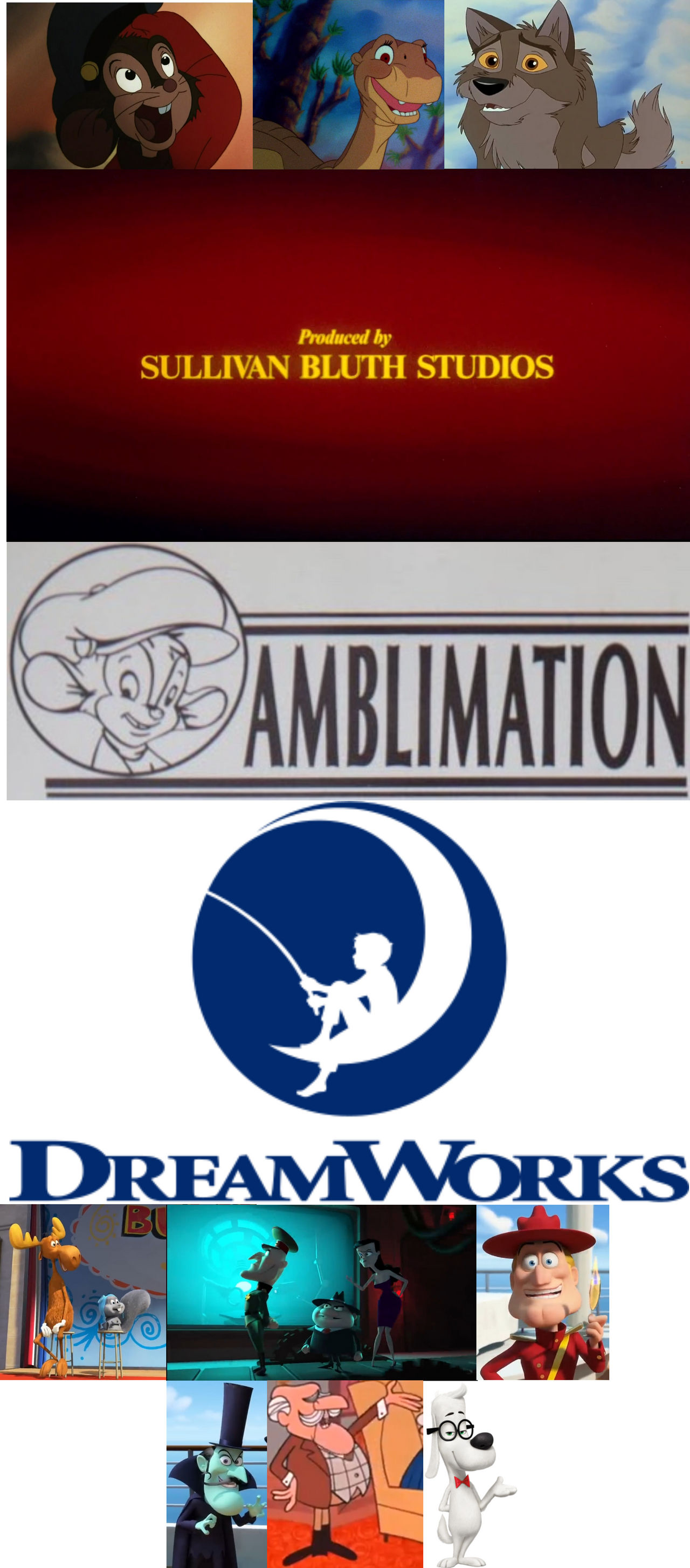 Amblimation Collection Mascots of Bluth/Amblimation/DreamWorks Animation by PhilipMcGhee2 on ...