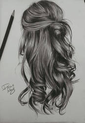 kinda wavy hairstyle drawing