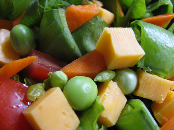 Leafy Green and Cheesy Orange