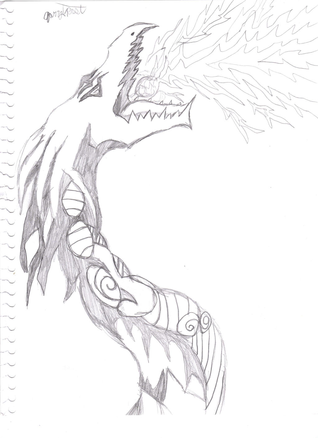 Flame dragon by ColorlessFlash on DeviantArt