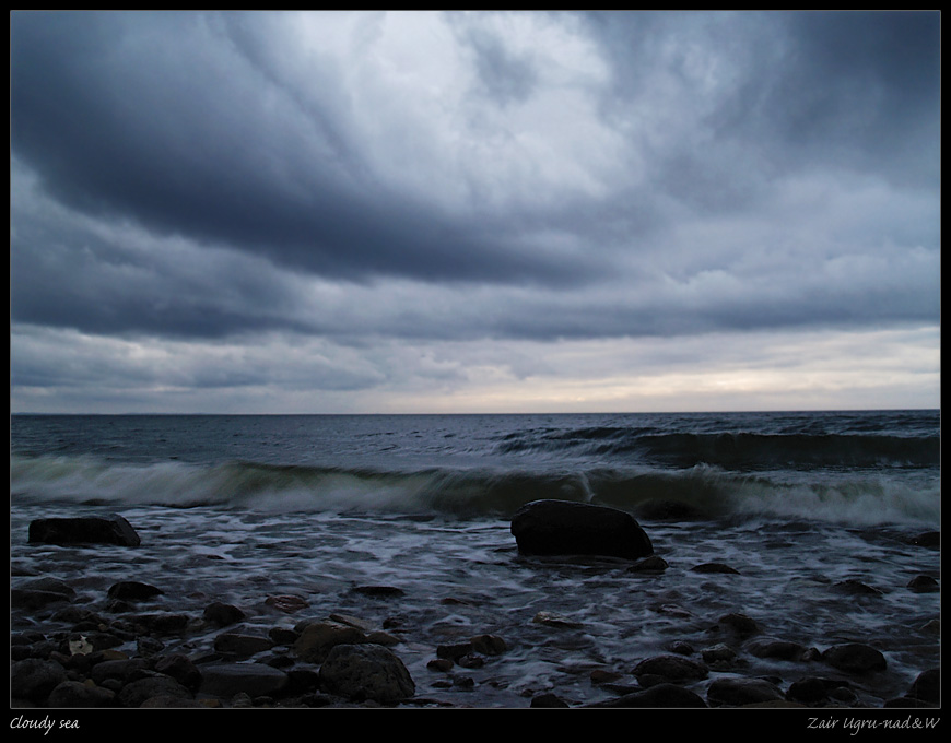 Cloudy sea