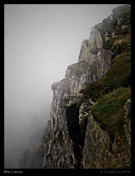 Misty rocks