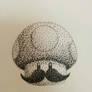 Red Mushroom with Mustache (Mario)