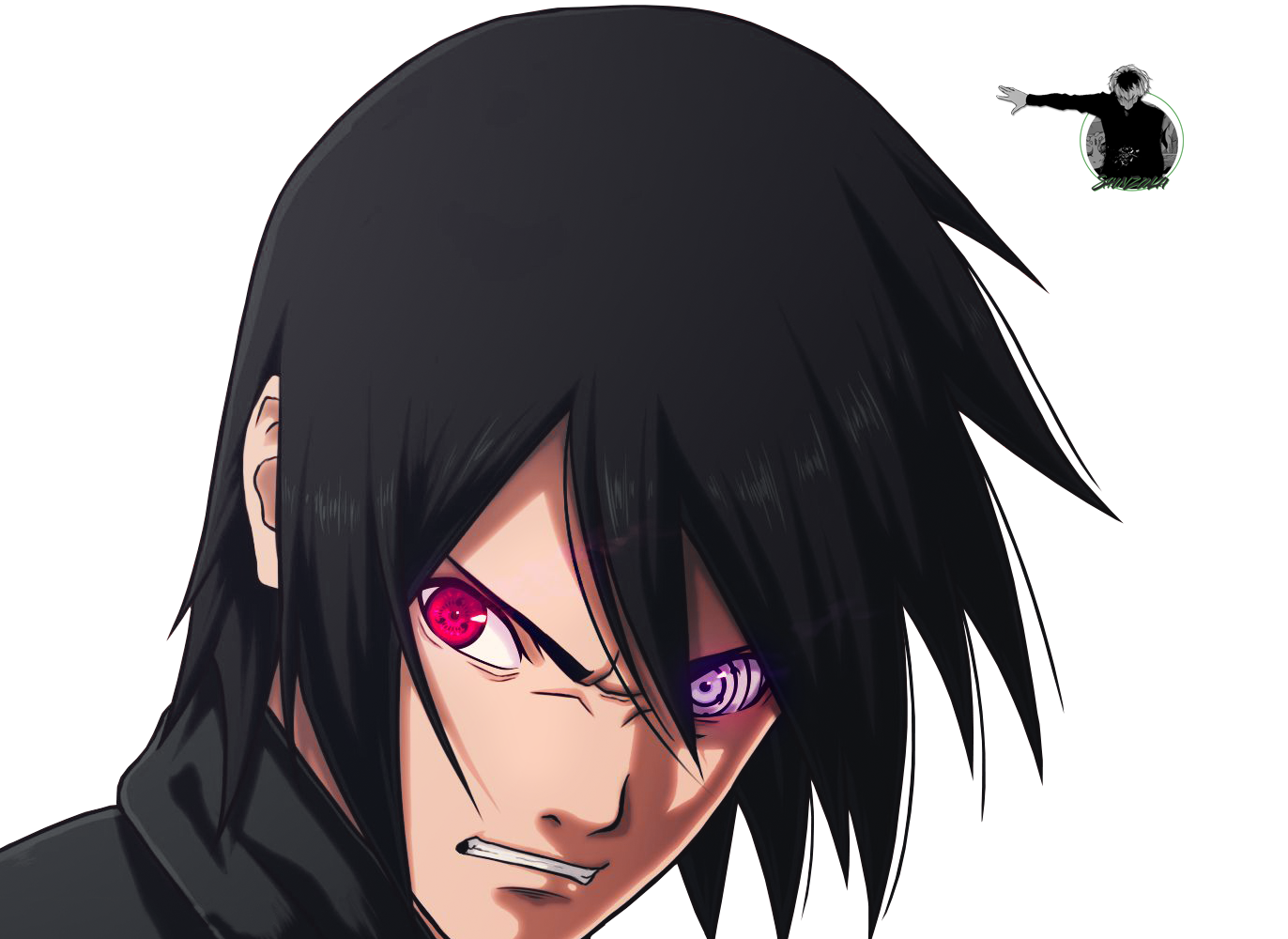 Rinnegan Sasuke Png - Face Sasuke Rinnegan Drawings, Transparent Png