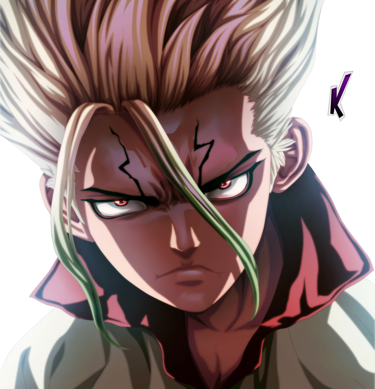 Senku Numbers Render Serious Senku by RenderLand on DeviantArt