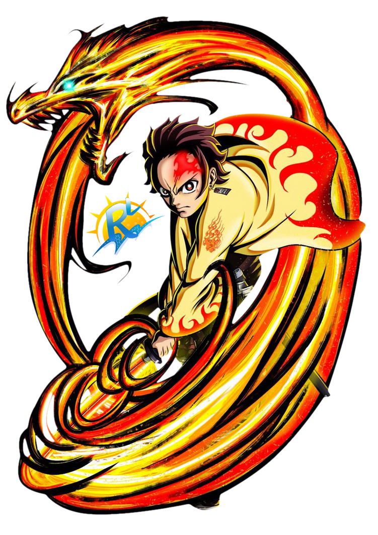 Tanjiro Dance of the Fire God PNG/Render by OfficialEaero on DeviantArt