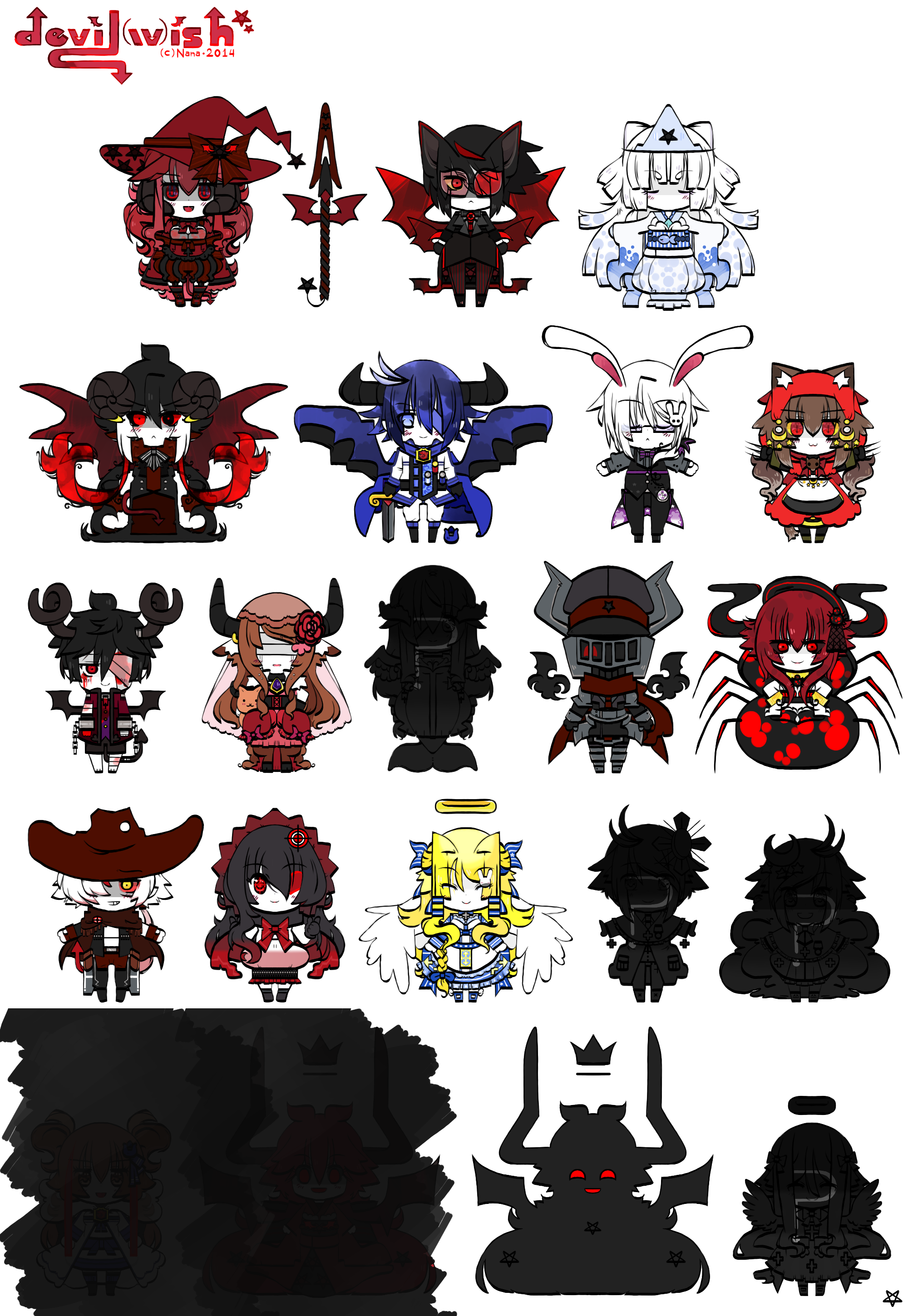 Cs Chibi Character dW - Chibi Character Collection by whitenoize on DeviantArt