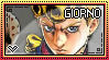 JJBA: Giorno Giovanna Stamp by whitenoize