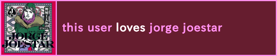 JJBA: Jorge Joestar User Box