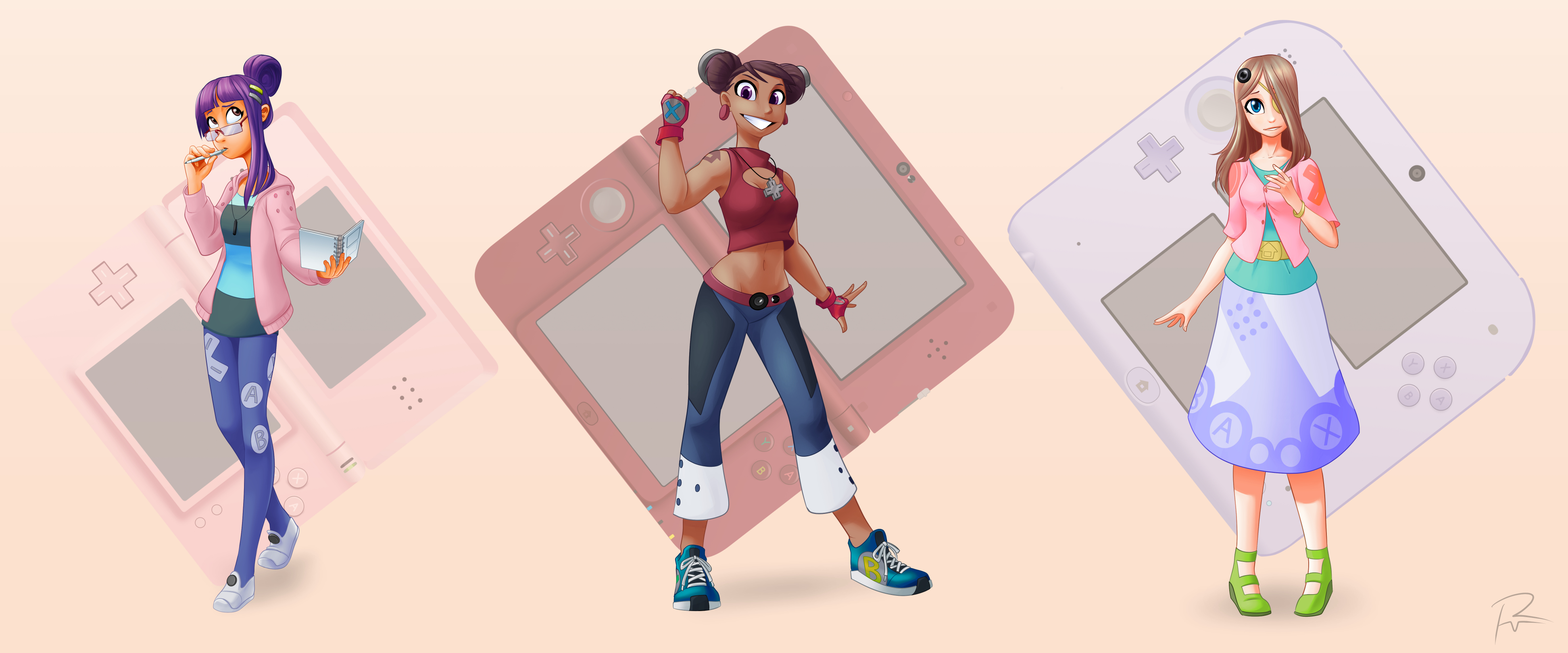 Nintendo Girls- the DS girls by Didj on DeviantArt