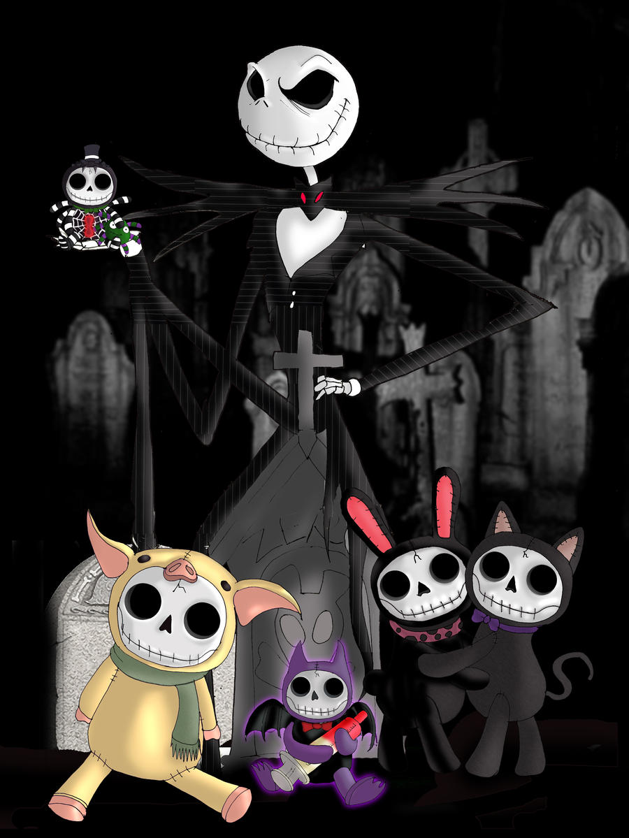 Furry Bones Meet Jack Skellington