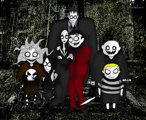 Tim Burton style The Addams Family