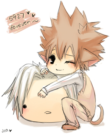 KHR: SD tsuna + plushie59