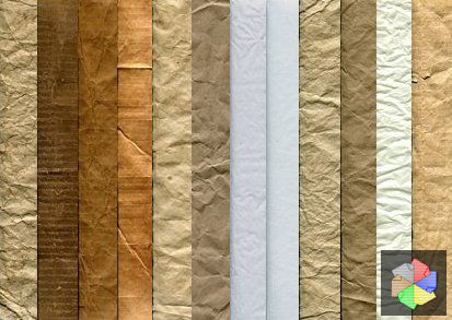 Free crinkled paper textures.