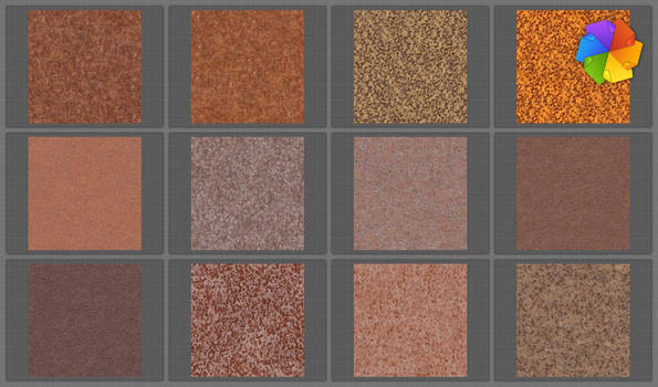 Seamless rust textures.