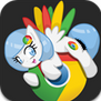 Chrome Pony iPhone Icon