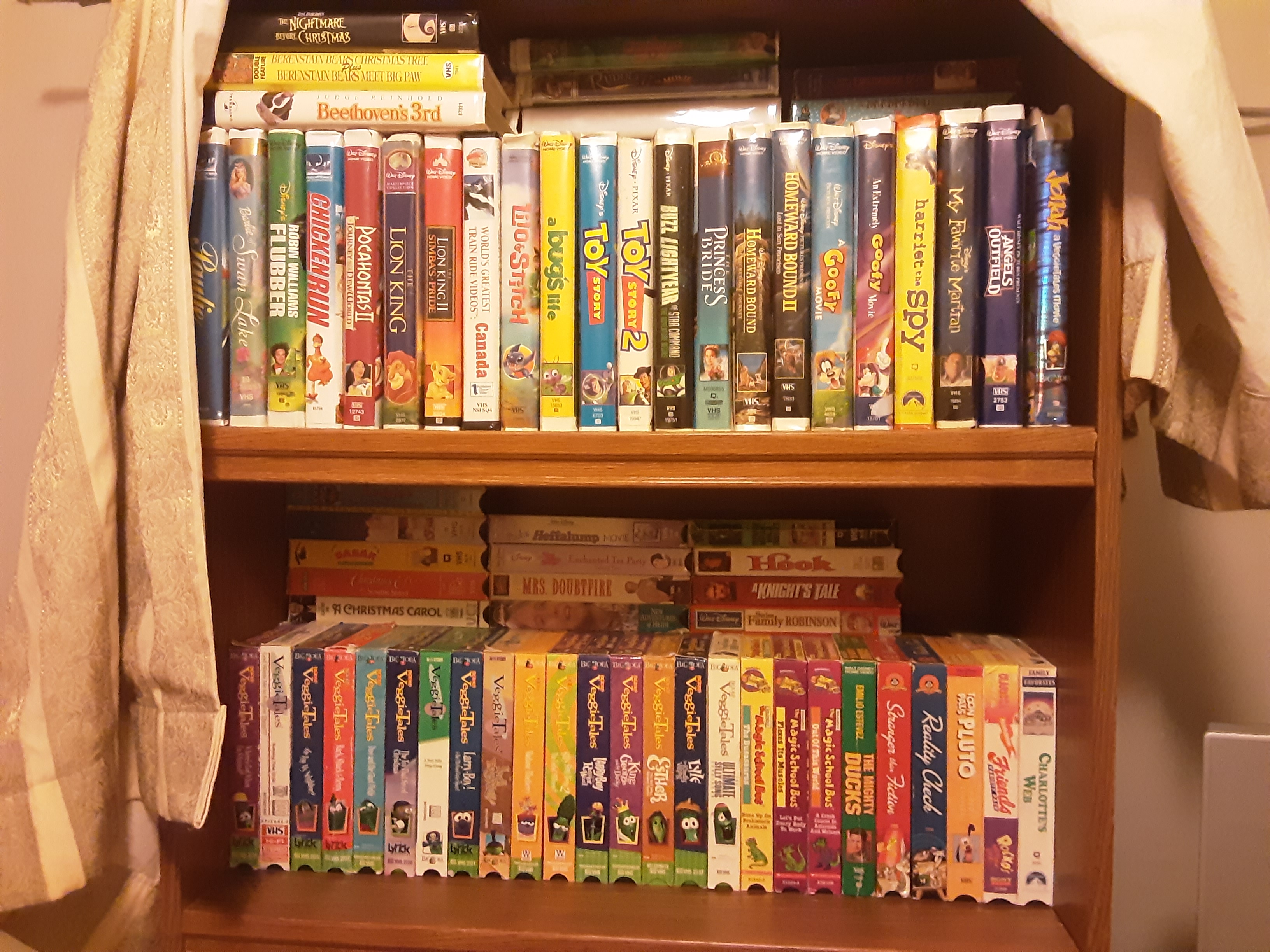 My vhs collection shelf 1 by Bratbutt93 on DeviantArt