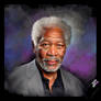 Digital Portrait of Morgan Freeman