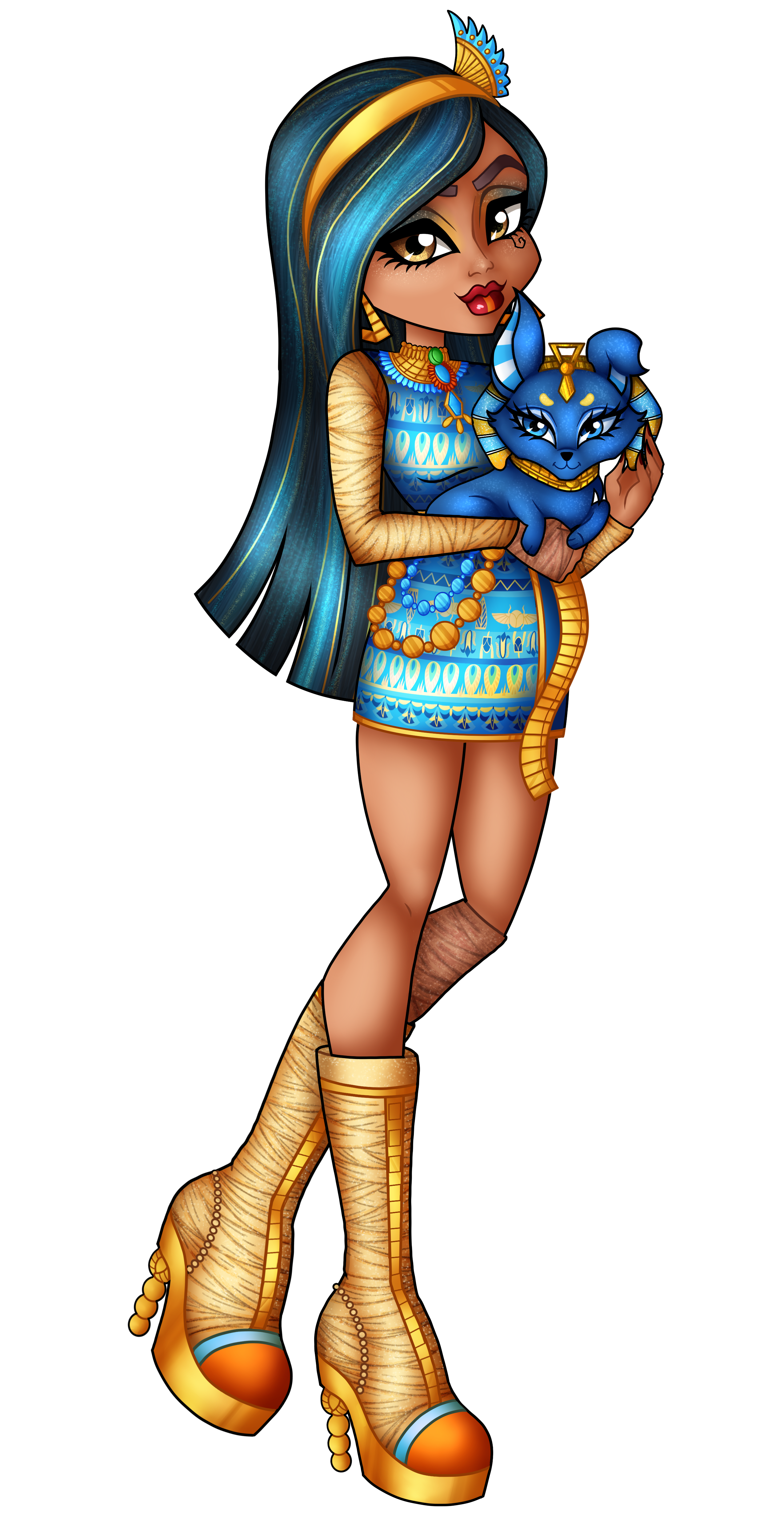 Gen 3 Monster High Cleo De Nile Redraw by MokaMizore97 on DeviantArt