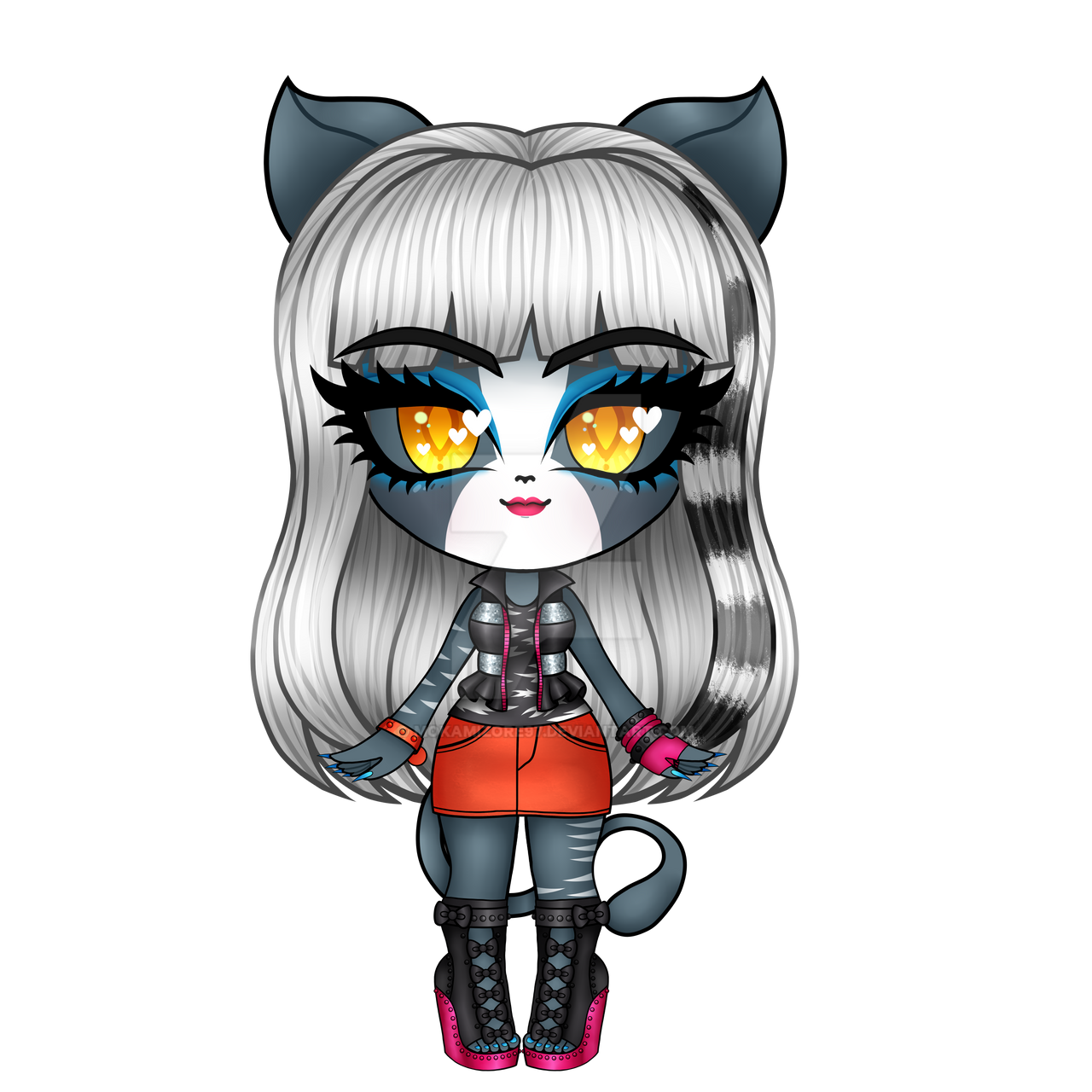 Chibi Monster High - Meowlody by MokaMizore97 on DeviantArt