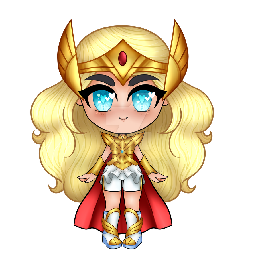 Chibi She-Ra - She-Ra (Battle Armor Form) by MokaMizore97 on DeviantArt